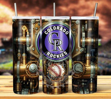 Load image into Gallery viewer, Professional Baseball Steampunk Tumbler Graphics Package