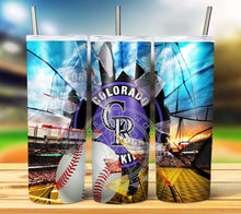 Load image into Gallery viewer, Professional Baseball Broken Glass Tumbler Graphics Package