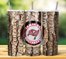 Load image into Gallery viewer, Professional Football Tree Trunk Tumbler Graphics Package
