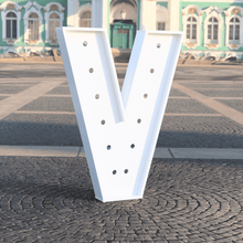 Load image into Gallery viewer, V Marquee Letter made with PVC