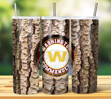 Load image into Gallery viewer, Professional Football Tree Trunk Tumbler Graphics Package
