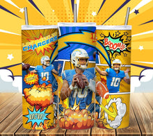 Load image into Gallery viewer, Professional Football Comic Book Tumbler Graphics Package