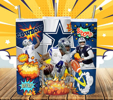 Load image into Gallery viewer, Professional Football Comic Book Tumbler Graphics Package