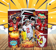Load image into Gallery viewer, Professional Football Comic Book Tumbler Graphics Package