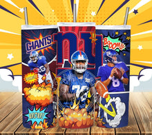 Load image into Gallery viewer, Professional Football Comic Book Tumbler Graphics Package