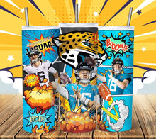 Load image into Gallery viewer, Professional Football Comic Book Tumbler Graphics Package