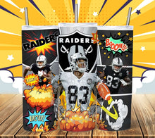 Load image into Gallery viewer, Professional Football Comic Book Tumbler Graphics Package