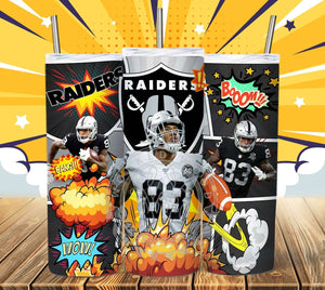 Professional Football Comic Book Tumbler Graphics Package