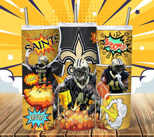Load image into Gallery viewer, Professional Football Comic Book Tumbler Graphics Package