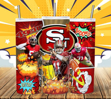 Load image into Gallery viewer, Professional Football Comic Book Tumbler Graphics Package