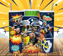 Load image into Gallery viewer, Professional Football Comic Book Tumbler Graphics Package