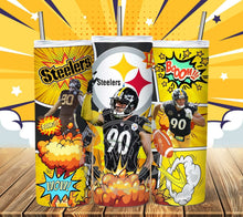 Load image into Gallery viewer, Professional Football Comic Book Tumbler Graphics Package