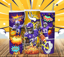 Load image into Gallery viewer, Professional Football Comic Book Tumbler Graphics Package
