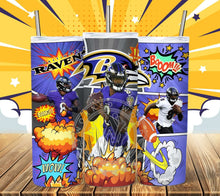 Load image into Gallery viewer, Professional Football Comic Book Tumbler Graphics Package