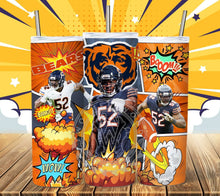 Load image into Gallery viewer, Professional Football Comic Book Tumbler Graphics Package