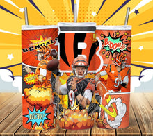 Load image into Gallery viewer, Professional Football Comic Book Tumbler Graphics Package