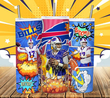 Load image into Gallery viewer, Professional Football Comic Book Tumbler Graphics Package