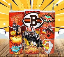Load image into Gallery viewer, Professional Football Comic Book Tumbler Graphics Package