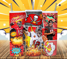 Load image into Gallery viewer, Professional Football Comic Book Tumbler Graphics Package