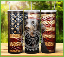 Load image into Gallery viewer, Patriotic Engraved Animal Tumbler Graphics Package