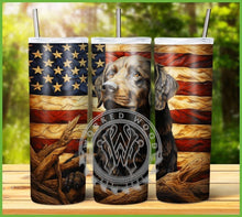 Load image into Gallery viewer, Patriotic Engraved Animal Tumbler Graphics Package