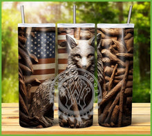 Load image into Gallery viewer, Patriotic Engraved Animal Tumbler Graphics Package