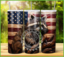Load image into Gallery viewer, Patriotic Engraved Animal Tumbler Graphics Package