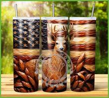 Load image into Gallery viewer, Patriotic Engraved Animal Tumbler Graphics Package