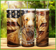 Load image into Gallery viewer, Patriotic Engraved Animal Tumbler Graphics Package