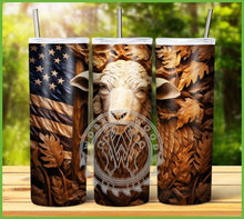 Load image into Gallery viewer, Patriotic Engraved Animal Tumbler Graphics Package