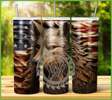 Load image into Gallery viewer, Patriotic Engraved Animal Tumbler Graphics Package