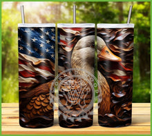 Load image into Gallery viewer, Patriotic Engraved Animal Tumbler Graphics Package