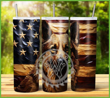 Load image into Gallery viewer, Patriotic Engraved Animal Tumbler Graphics Package