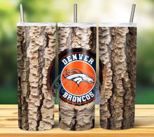Load image into Gallery viewer, Professional Football Tree Trunk Tumbler Graphics Package