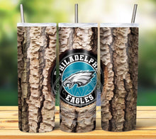 Load image into Gallery viewer, Professional Football Tree Trunk Tumbler Graphics Package