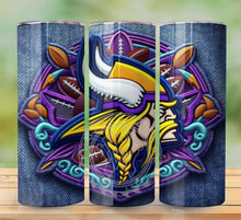 Load image into Gallery viewer, Professional Football Embroidered Tumbler Graphics Package