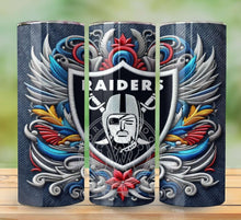 Load image into Gallery viewer, Professional Football Embroidered Tumbler Graphics Package