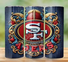 Load image into Gallery viewer, Professional Football Embroidered Tumbler Graphics Package
