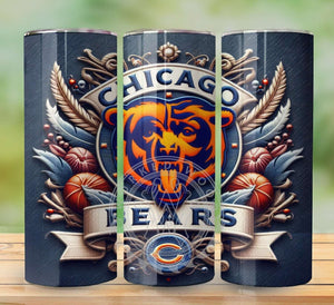 Professional Football Embroidered Tumbler Graphics Package