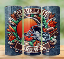 Load image into Gallery viewer, Professional Football Embroidered Tumbler Graphics Package