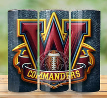 Load image into Gallery viewer, Professional Football Embroidered Tumbler Graphics Package