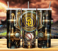 Load image into Gallery viewer, Professional Baseball Steampunk Tumbler Graphics Package