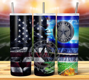 Professional Football Grunge Tumbler Graphics Package