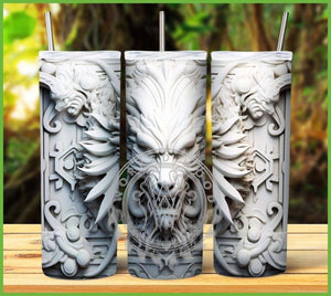 3D Dragon Tumbler Graphics Package