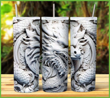Load image into Gallery viewer, 3D Dragon Tumbler Graphics Package
