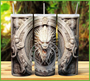 3D Dragon Tumbler Graphics Package