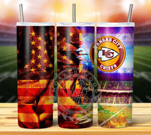 Load image into Gallery viewer, Professional Football Grunge Tumbler Graphics Package
