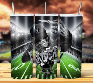 Professional Football Skeleton Tumbler Graphics Package