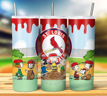 Load image into Gallery viewer, Peanuts Baseball Tumbler Graphics Package
