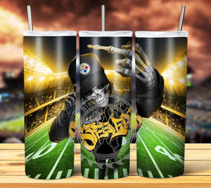 Professional Football Skeleton Tumbler Graphics Package